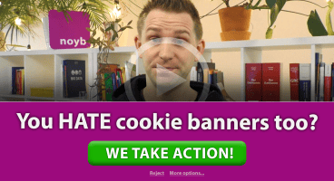 noyb takes action against cookie banners