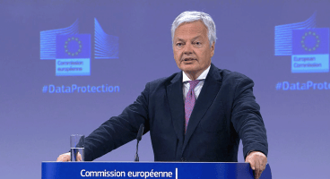 EU Commissioner Reynders presenting the "new" "Data Privacy Framework" between the US and EU