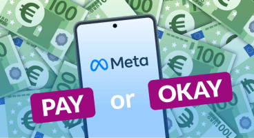 Pay or okay, with hundred Euros bill in the background