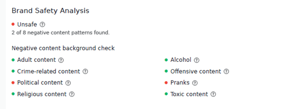Screenshot from a Whitebridge report