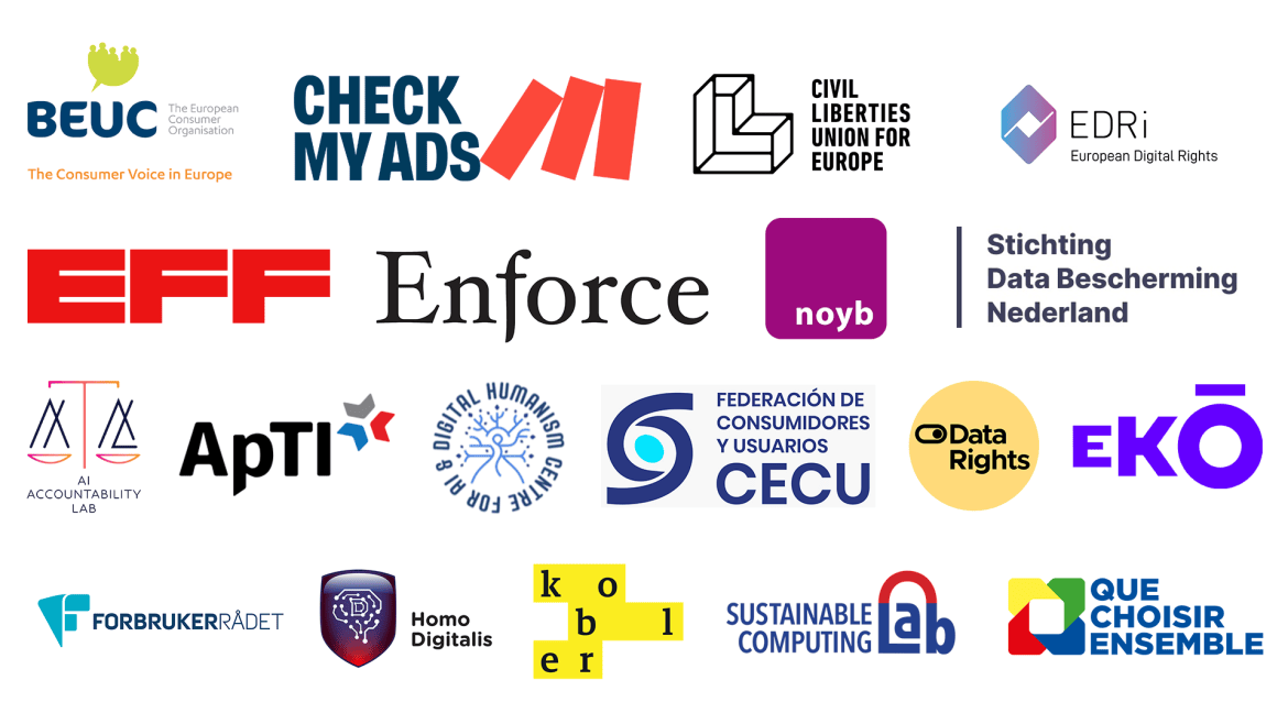 Logos of all organisations that have signed the open letter