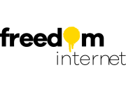 Wordmark of Freedom Internet.