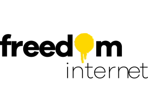 Wordmark of Freedom Internet.