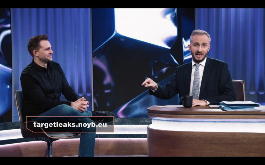 noyb and ZDF Magazin Royal are looking for « Target Leaks » data donors!