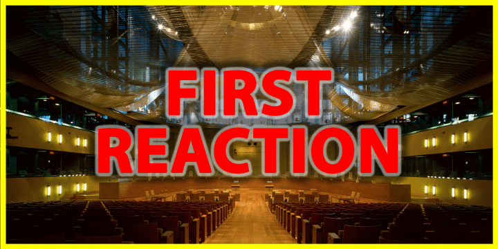 CJEU - First Reaction