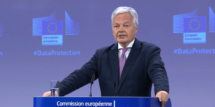 EU Commissioner Reynders presenting the "new" "Data Privacy Framework" between the US and EU